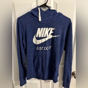 Nike Heathered Blue Pullover with White Logo